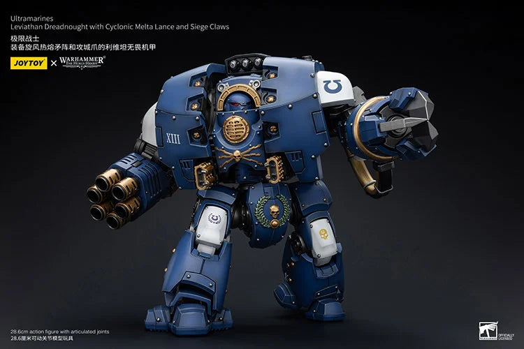 Leviathan Dreadnought with Cyclonic Melta Lance and Siege Claw Warhammer: The Horus Heresy Ultramarines 1/18 Scale Action Figure