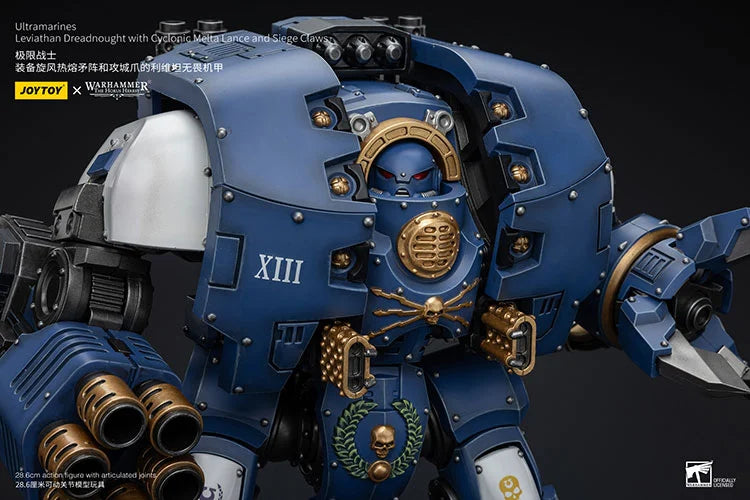 Leviathan Dreadnought with Cyclonic Melta Lance and Siege Claw Warhammer: The Horus Heresy Ultramarines 1/18 Scale Action Figure
