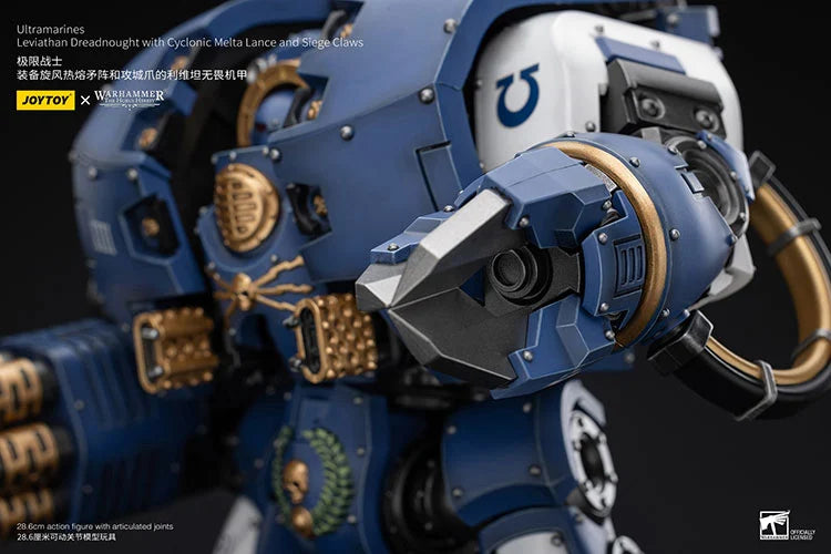 Leviathan Dreadnought with Cyclonic Melta Lance and Siege Claw Warhammer: The Horus Heresy Ultramarines 1/18 Scale Action Figure