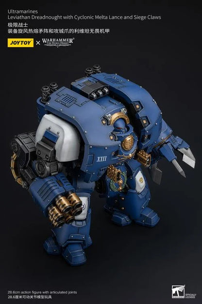 Leviathan Dreadnought with Cyclonic Melta Lance and Siege Claw Warhammer: The Horus Heresy Ultramarines 1/18 Scale Action Figure