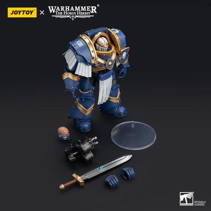 Cataphractii Terminator Squad Sergeant with Power Sword Warhammer: The Horus Heresy Ultramarines 1/18 Scale Action Figure