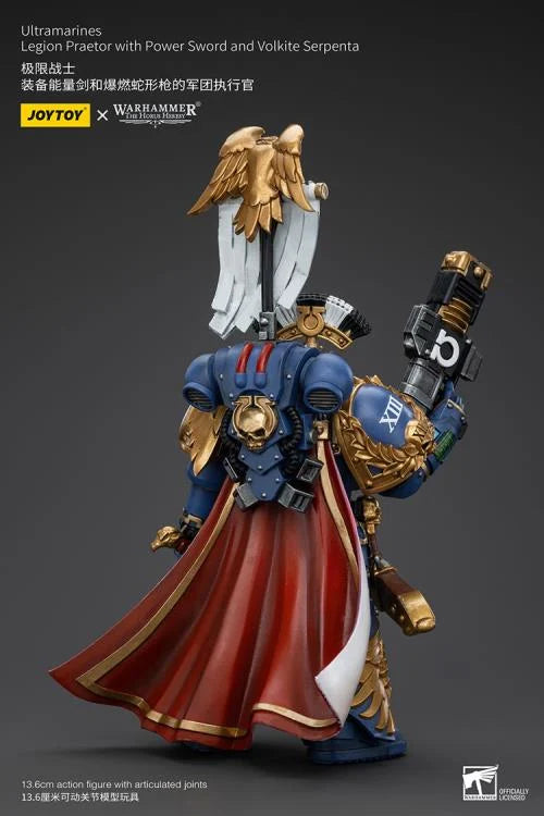 Legion Praetor with Power Sword and Volkite Serpenta Warhammer: The Horus Heresy Ultramarines 1/18 Scale Action Figure