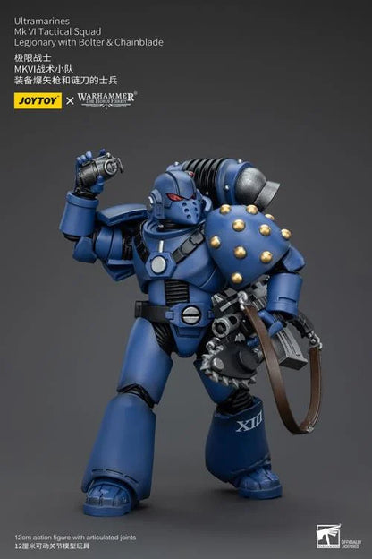 MKVI Tactical Squad Legionary with Bolter and Chainblade Warhammer: The Horus Heresy Ultramarines 1/18 Scale Action Figure