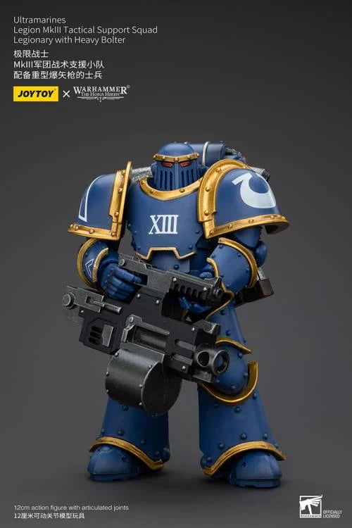 MKIII Legionaries Legionary with Heavy Bolter Warhammer: The Horus Heresy Ultramarines 1/18 Scale Action Figure