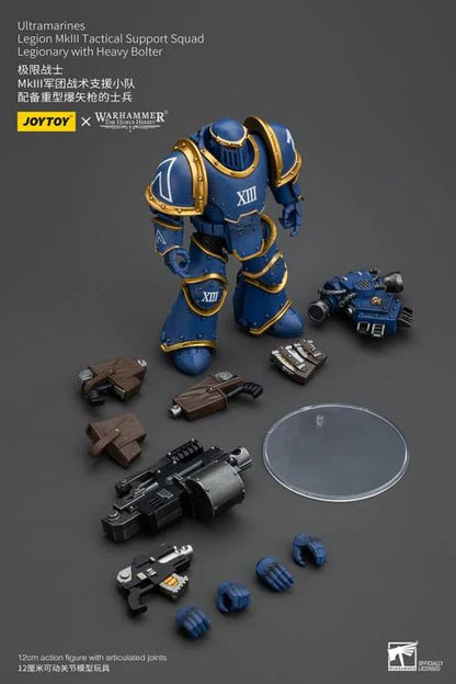 MKIII Legionaries Legionary with Heavy Bolter Warhammer: The Horus Heresy Ultramarines 1/18 Scale Action Figure