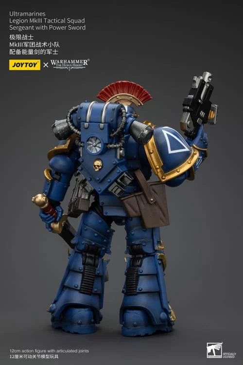 Legion MKIII Tactical Squad Sergeant with Power Sword Warhammer: The Horus Heresy Ultramarines 1/18 Scale Action Figure