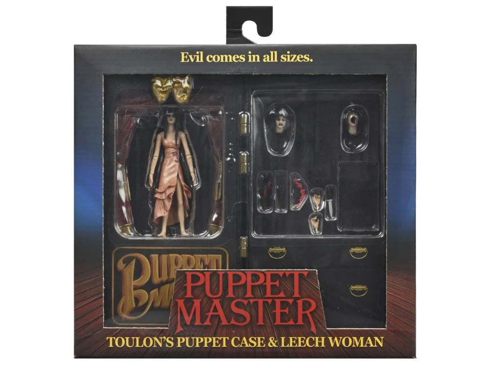 Puppet Master Leech Woman & Toulon's Puppet Case NECA Figure Set