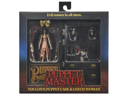 Puppet Master Leech Woman & Toulon's Puppet Case NECA Figure Set