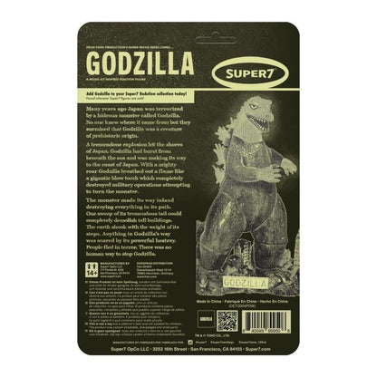 Toho ReAction Godzilla (Model Kit Inspired Glow-in-the-Dark) Action Figure