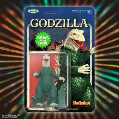 Toho ReAction Godzilla (Model Kit Inspired Glow-in-the-Dark) Action Figure