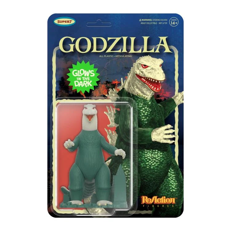 Toho ReAction Godzilla (Model Kit Inspired Glow-in-the-Dark) Action Figure
