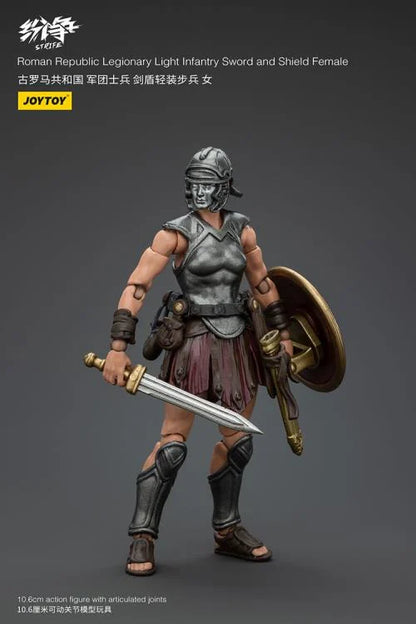 Female Legionary Light Infantry with Sword and Shield Strife Roman Republic 1/18 Scale Action Figure