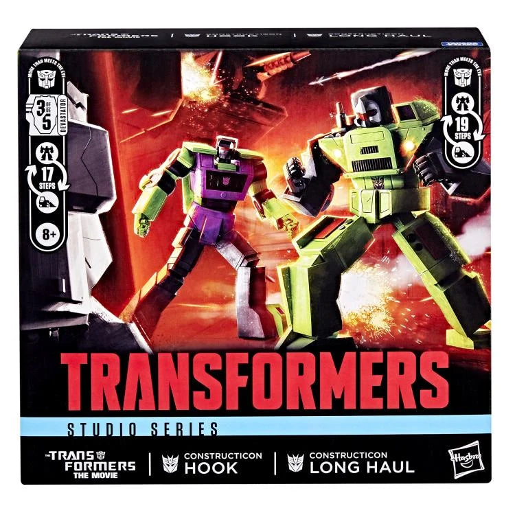 Long Haul & Hook The Transformers: The Movie Studio Series Commander Constructicons Action Figure 2-Pack