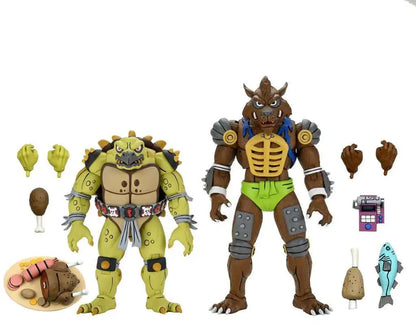 NECA Teenage Mutant Ninja Turtles - Tokka and Rahzar 2 Pack (Cartoon Version)