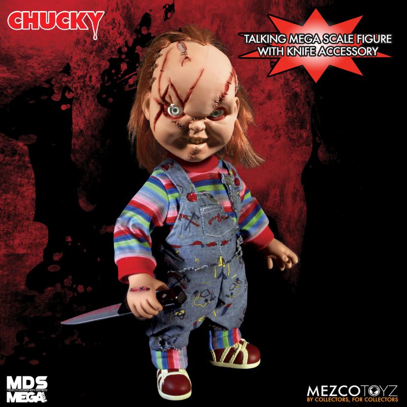 Bride of Chucky Mezco Designer Series Mega Scale Talking Chucky