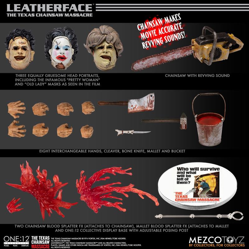 The Texas Chainsaw Massacre (1974) Leatherface Deluxe Edition One:12 Figure